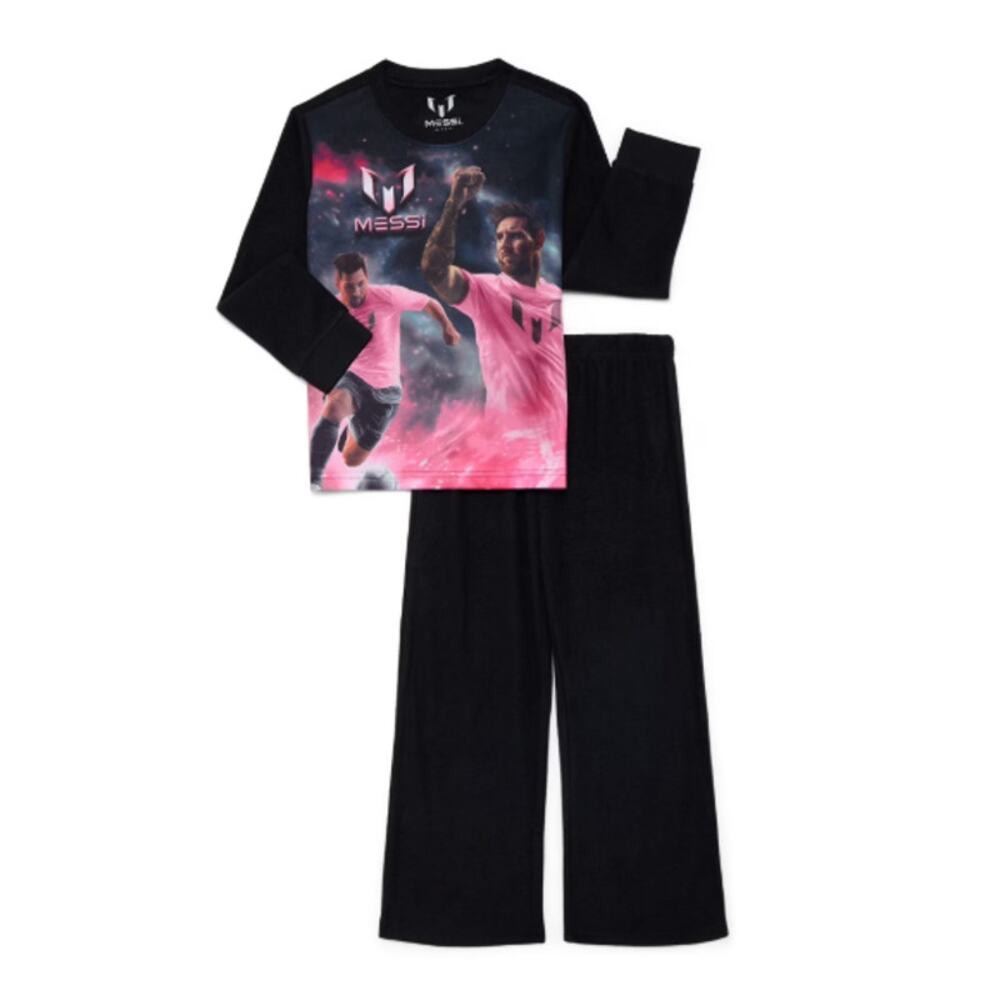 Lionel Messi Kids Long Sleeve Top and Pants Pajama Set, 2-Piece, S 6/7